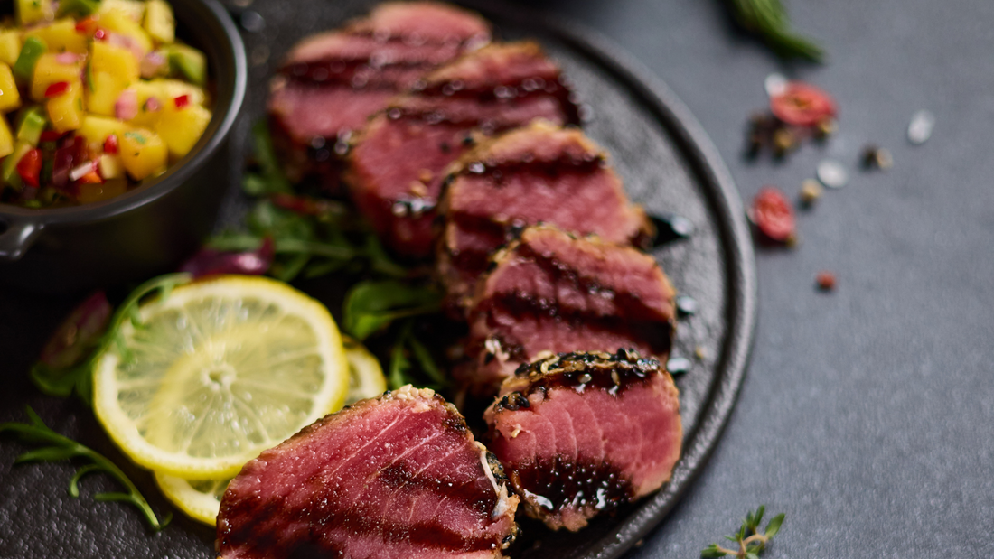 Healthy Vision Recipe: Grilled Tuna with Pineapple-Orange Salsa